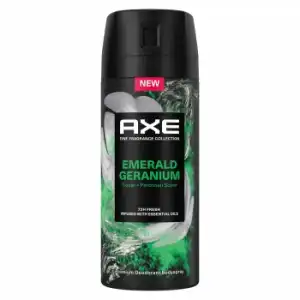 Desodorante en spray Emerald Geranium Axe 150 ml.