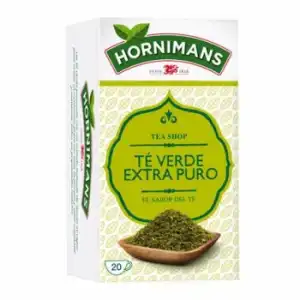 Té verde extra puro en bolsitas Hornimans 20 ud.