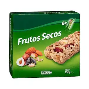 Barritas de cereales con frutos secos Hacendado Caja 0.15 kg