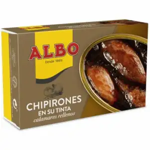 Chipirones rellenos en su tinta Albo 72 g.