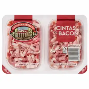 Cintas de bacon Casa Tarradellas sin gluten pack de 2 unidades de 100 g.