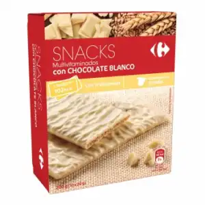 Galletas con chocolate blanco Mulivitaminadas Carrefour 210 g.