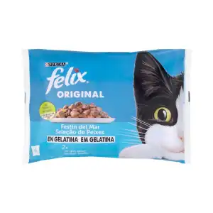 Gelatina gato Felix festín del mar Paquete 0.34 kg