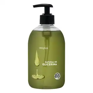 Jabón de manos natural de glicerina Deliplus líquido Bote 0.5 100 ml