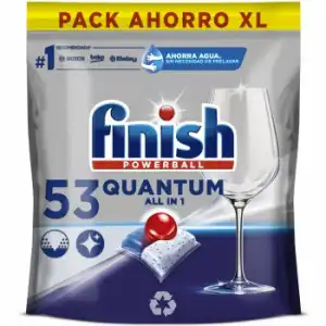 Lavavajillas a máquina en pastillas Quantum All in 1 Finish Powerball 53 ud.