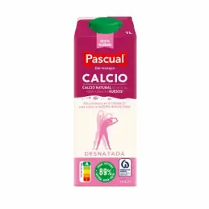 Leche desnatada 0% MG con calcio Pascual brik 1 l.