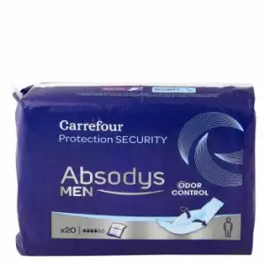 Proteccion masculina normal Absodys Carrefour 20 ud.