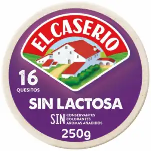 Queso fundido en porciones El Caserío sin gluten sin lactosa 250 g.