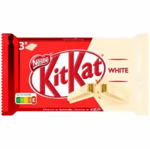 Barritas de galleta crujiente cubiertas de chocolate blanco Kit Kat White pack de 3 ud.