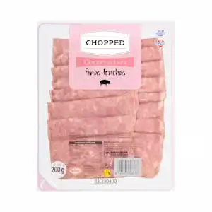 Chopped cocido en lata Hacendado finas lonchas