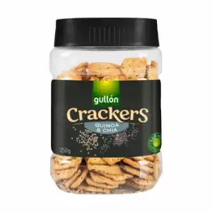 Crackers con quinoa y chía Gullón 250 g.