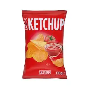 Patatas fritas sabor ketchup Hacendado Paquete 0.13 kg