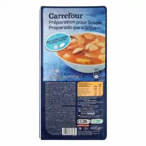 Preparado para sopa de marisco y pescado Carrefour 400 g.