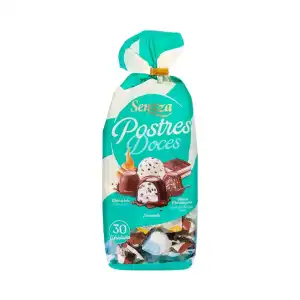 Surtido bombones Senzza de dulce de leche, stracciatella y tarta de chocolate y nata Paquete 0.35 kg
