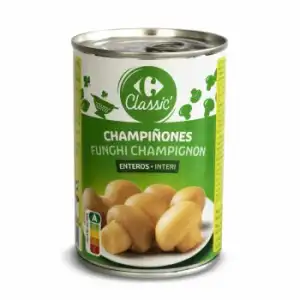 Champiñones enteros Classic Carrefour 230 g.