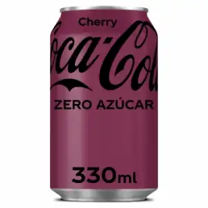 Coca Cola zero azúcar sabor cereza lata 33 cl.