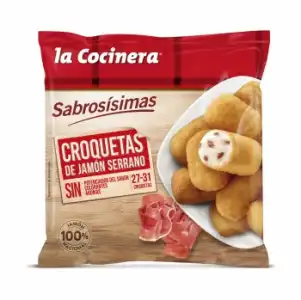 Croquetas de jamón serrano Sabrosísimas La Cocinera 500 g.