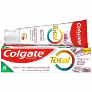 Dentífrico 24h de protección completa Total Advanced Encías Sanas Colgate 75 ml.