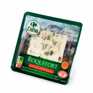 Queso Roquefort D.O.P Extra Carrefour cuña 100 g