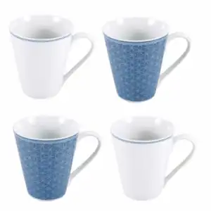 Set 4 Tazas Porcelana Essence