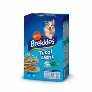 Snacks dental para perros medianos Brekkies Total Dent 28 unidades