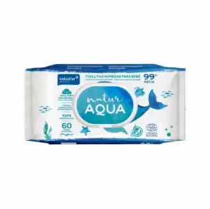 Toallitas húmedas para bebé Natur Aqua Salustar 60 ud.