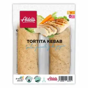 Tortita kebab de pollo Aldelís 334 g.