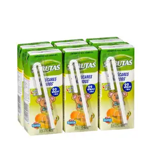 Néctar 5 frutas Hacendado sin azúcares añadidos 6 mini bricks X 200 ml