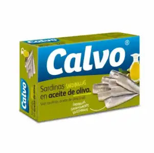 Sardinillas en aceite de oliva Calvo 60 g.