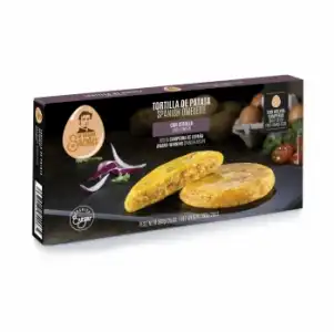 Tortilla de patata con cebolla La Cocina de Senén sin gluten pack de 2 unidades de 180 g.