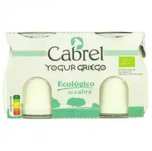 Yogur griego de cabra ecológico Cabrel pack de 2 unidades de 125 g.