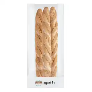 3 Baguettes masa madre  0.7 kg