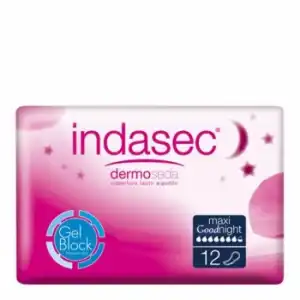 Compresas incontinencia noche maxi Indasec 12 ud.