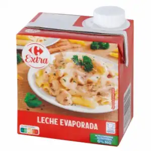 Leche evaporada Carrefour 500 ml.