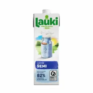 Leche semidesnatada Lauki brik 1 l.