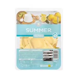 Pasta fresca ravioli ricotta y limón Summer Hacendado Bandeja 0.25 kg