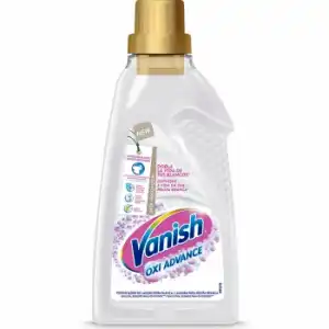 Quitamanchas ropa blanca elimina olores potenciador de lavado en gel Oxi Advance Vanish 1500 ml.