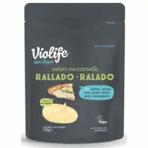 Rallado sabor mozzarella Violife sin gluten sin lactosa 200 g.