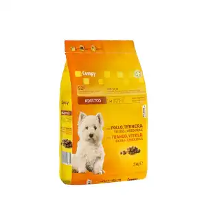 Comida perro adulto Compy con pollo, ternera, frutas y verduras Paquete 3 kg