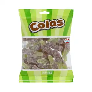 Golosinas botellas cola Hacendado Paquete 0.25 kg