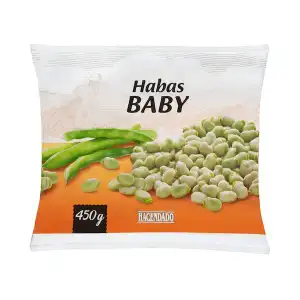 Haba baby Hacendado ultracongelada Paquete 0.45 kg