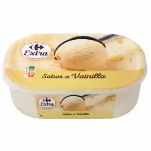 Helado de vainilla Carrefour 480 g.