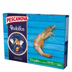 Langostino extra crudo Pescanova 800 g.