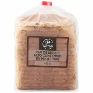 Pan molde alto contenido en proteinas 450 g