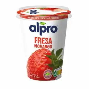 Preparado de soja sabor fresa Alpro sin gluten y sin lactosa 400 g.