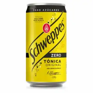 Tónica Schweppes zero lata 25 cl.