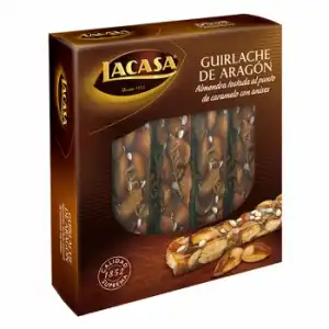 Turrón guirlache de Aragón en porciones Lacasa 240 g.