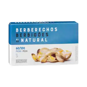 Berberechos al natural S Hacendado Lata 0.111 kg