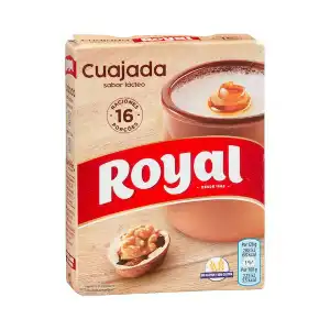 Preparado en polvo cuajada azucarada Royal sabor lácteo Caja 0.048 100 g