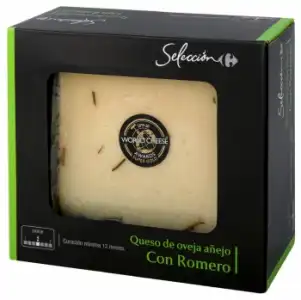 Queso de oveja viejo con romero Carrefour Selección cuña 220 g